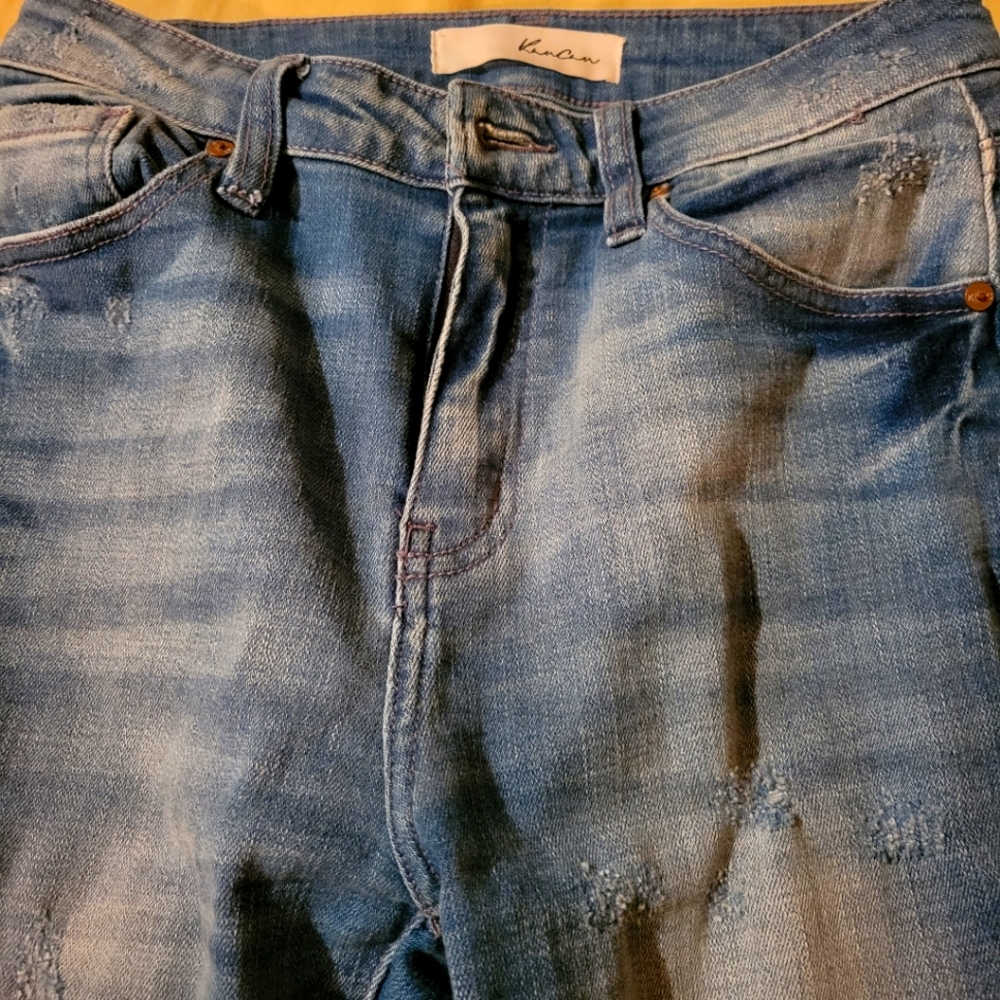 Distressed jeans